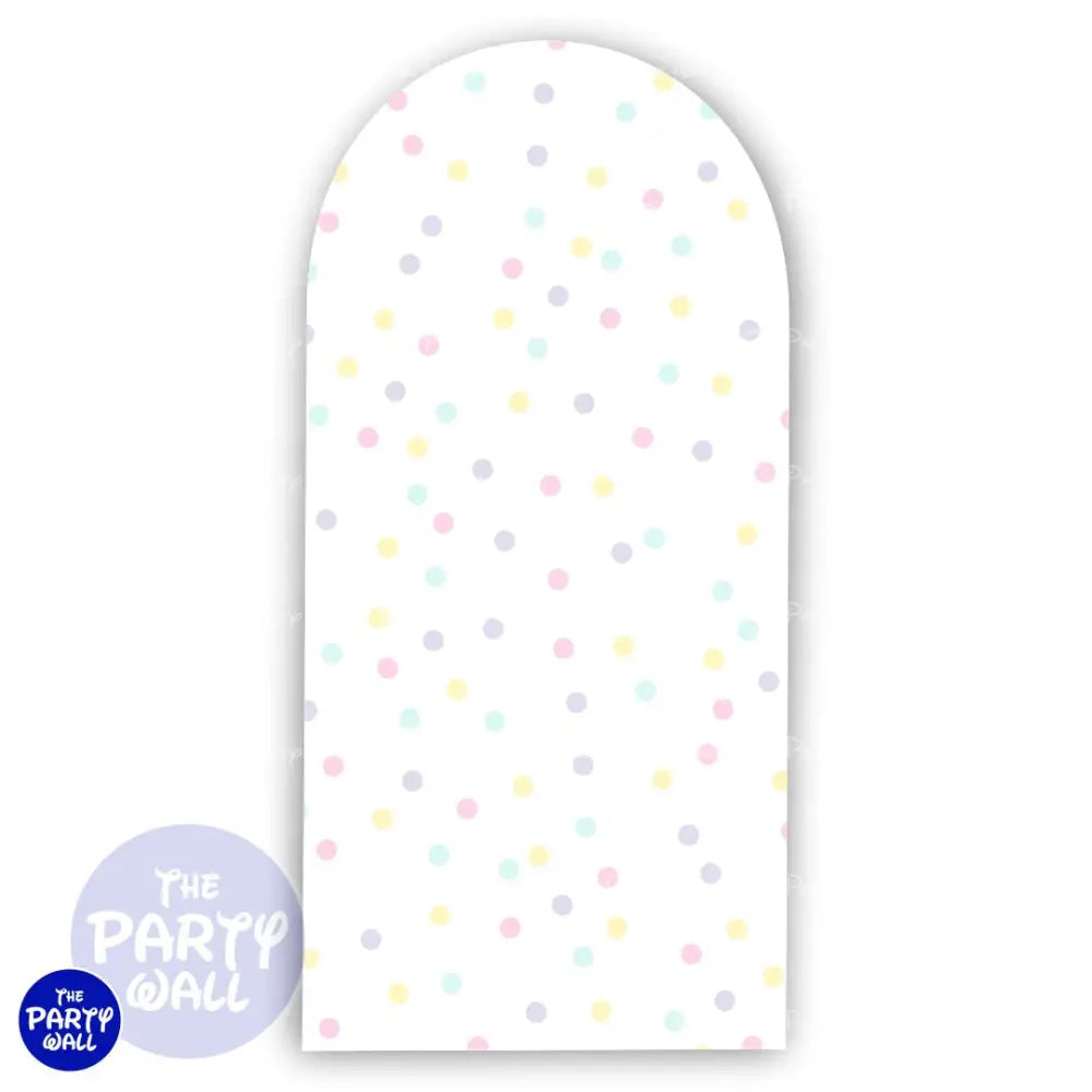 Colores Pasteles - Funda para mampara de punta redonda o rectangular Mampara de punta redonda