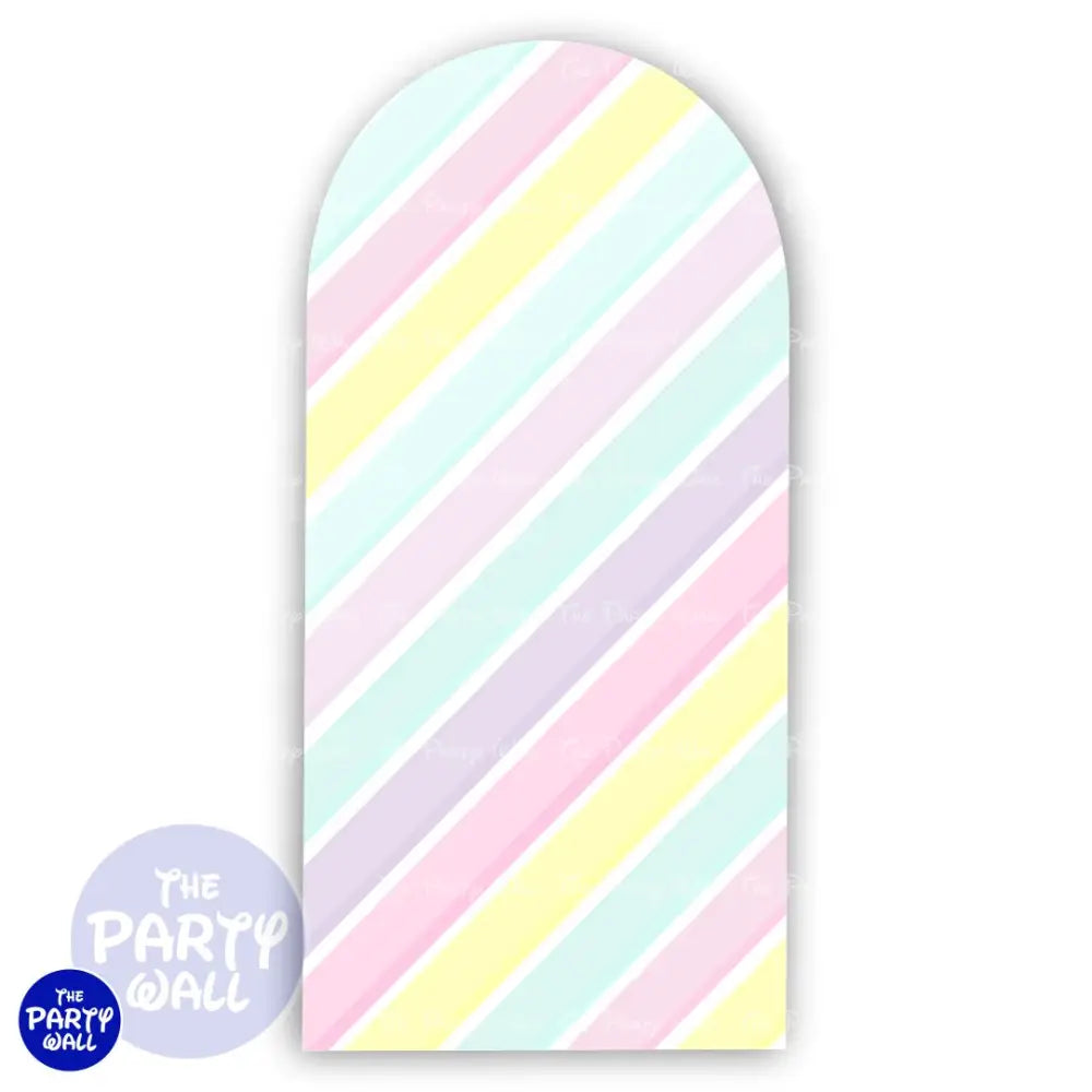 Colores Pasteles - Funda para mampara de punta redonda o rectangular Mampara de punta redonda