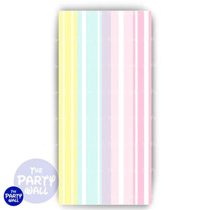 Colores Pasteles - Funda para mampara de punta redonda o rectangular Mampara de punta redonda