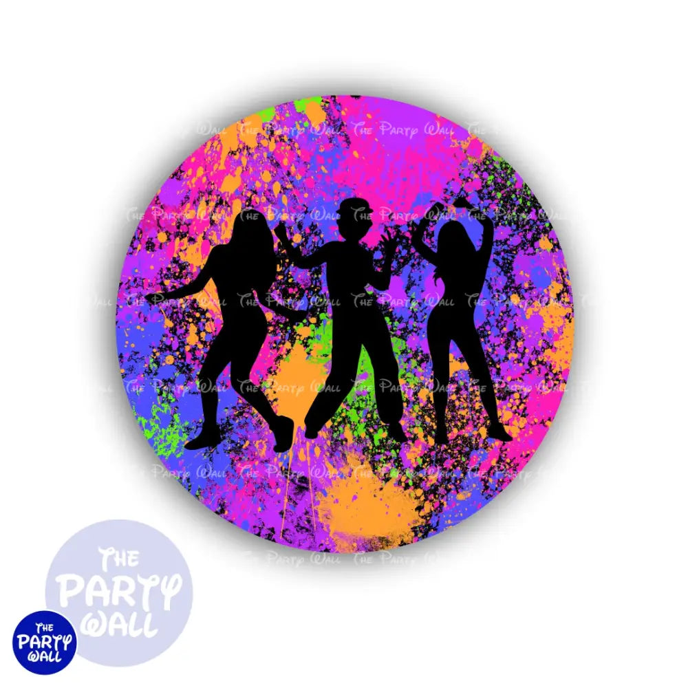 Colores Vibrantes - Funda para mampara circular Circular