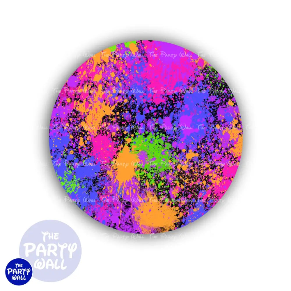 Colores Vibrantes - Funda para mampara circular Circular