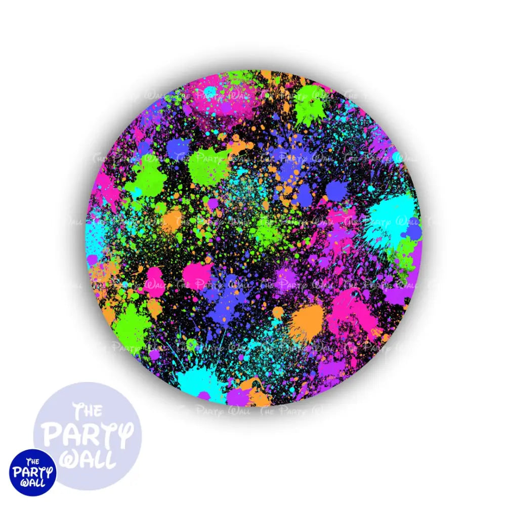 Colores Vibrantes - Funda para mampara circular Circular