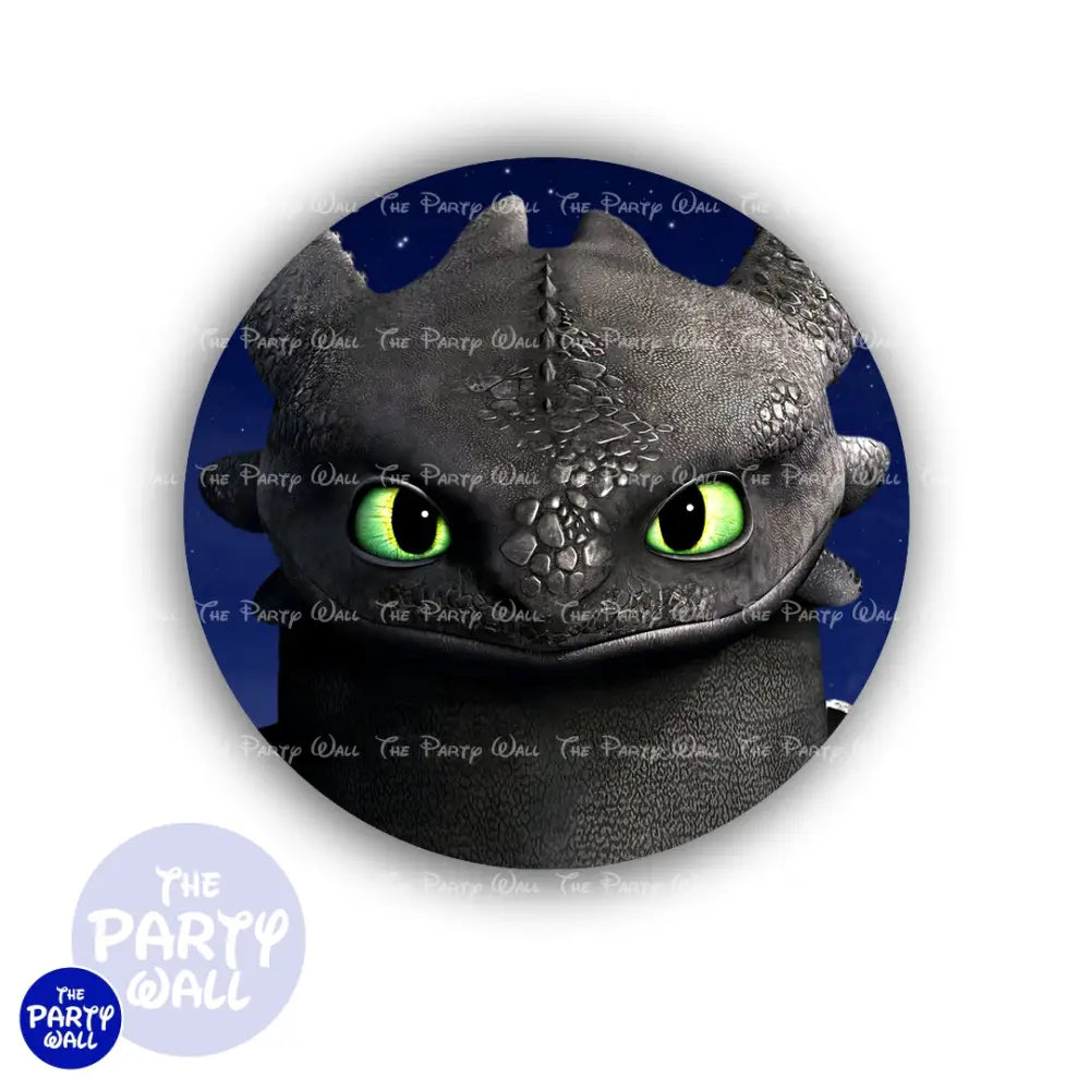 Como entrenar a tu dragón - Funda para mampara circular Circular