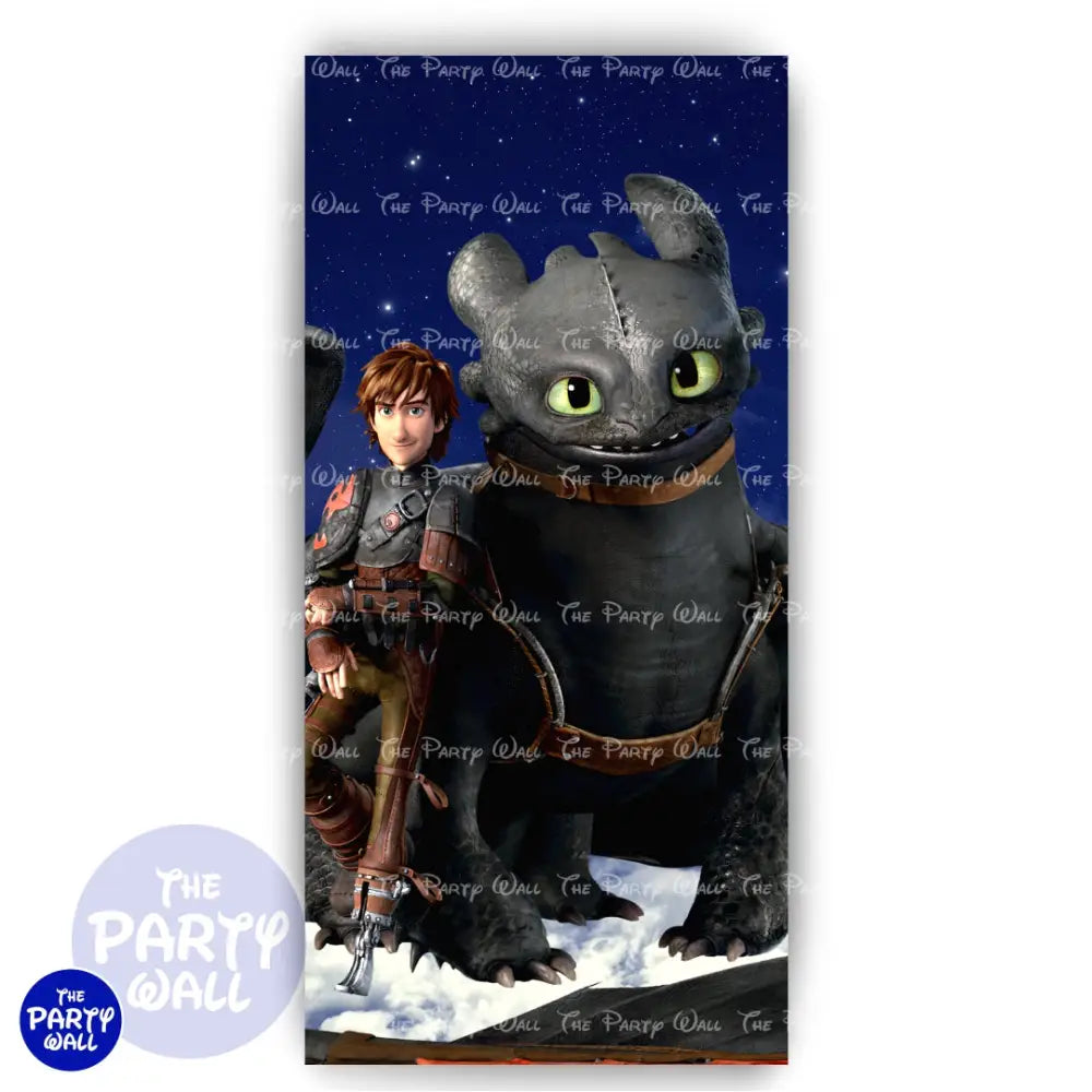 Como entrenar a tu dragón - Funda para mampara de punta redonda o rectangular Mampara de punta redonda