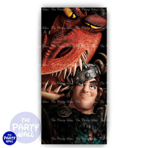 Como entrenar a tu dragón - Funda para mampara de punta redonda o rectangular Mampara de punta redonda