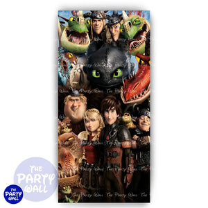 Como entrenar a tu dragón - Funda para mampara de punta redonda o rectangular Mampara de punta redonda