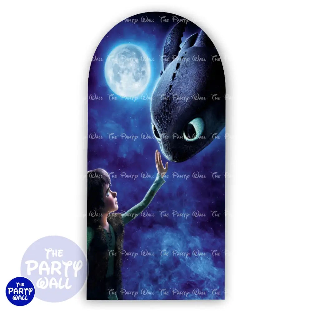 Como entrenar a tu dragón - Funda para mampara de punta redonda o rectangular Mampara de punta redonda