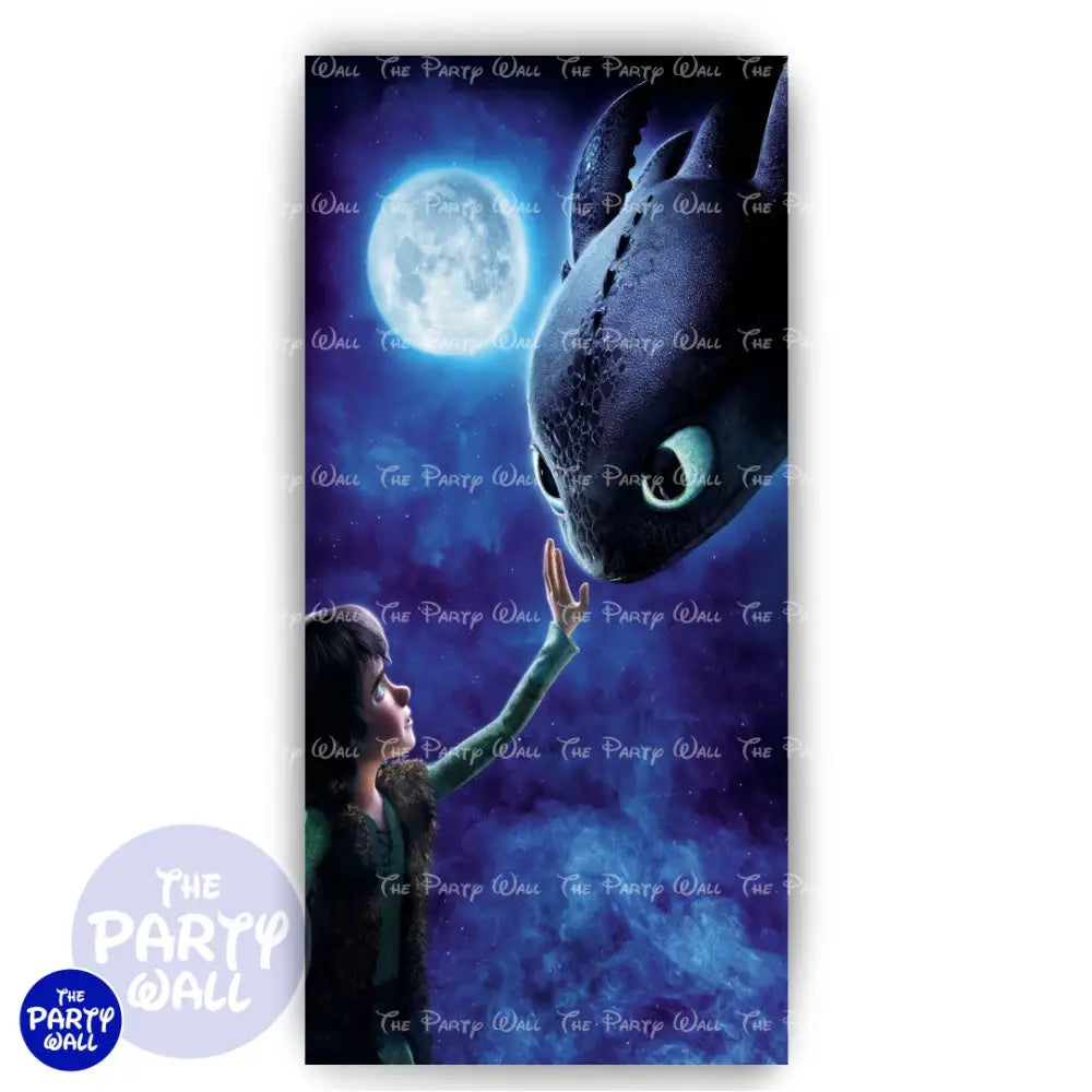 Como entrenar a tu dragón - Funda para mampara de punta redonda o rectangular Mampara de punta redonda