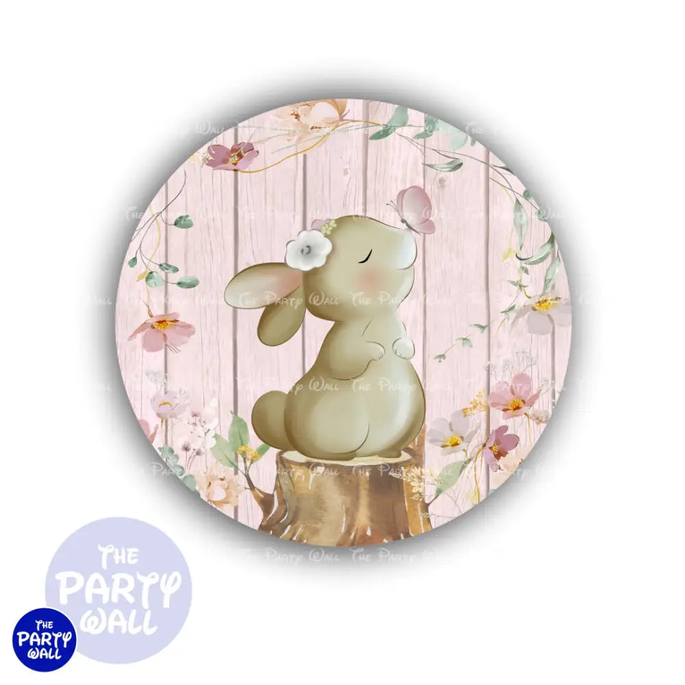 Conejo Cute - Funda para mampara circular Circular