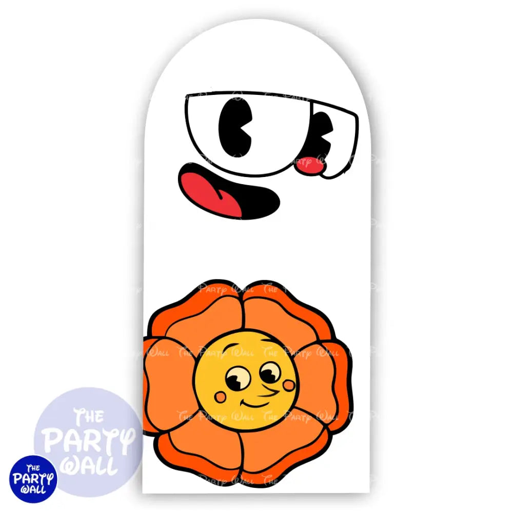 Cuphead - Funda para mampara de punta redonda o rectangular Mampara de punta redonda