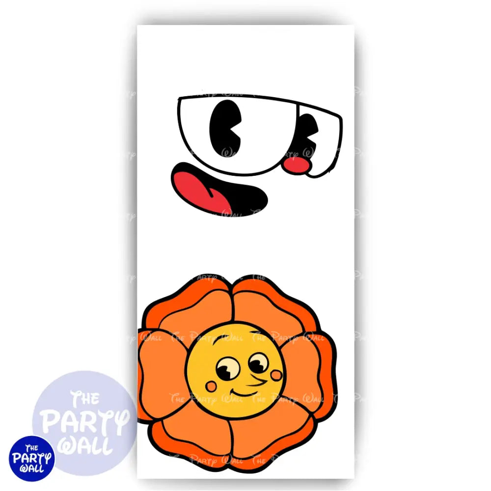Cuphead - Funda para mampara de punta redonda o rectangular Mampara de punta redonda