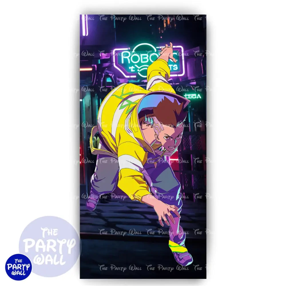 Cyberpunk - Funda para mampara de punta redonda o rectangular Mampara de punta redonda