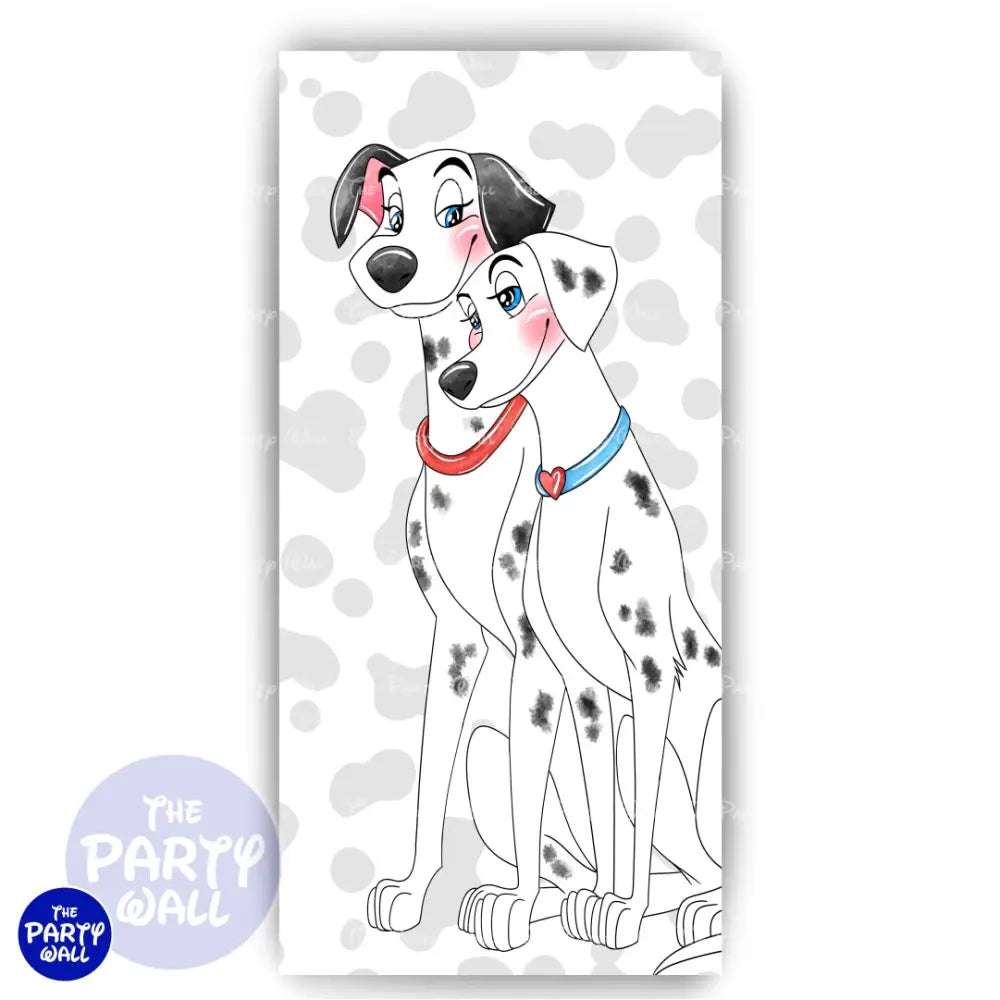 Dálmatas 101 - Funda para mampara de punta redonda o rectangular Mampara de punta redonda