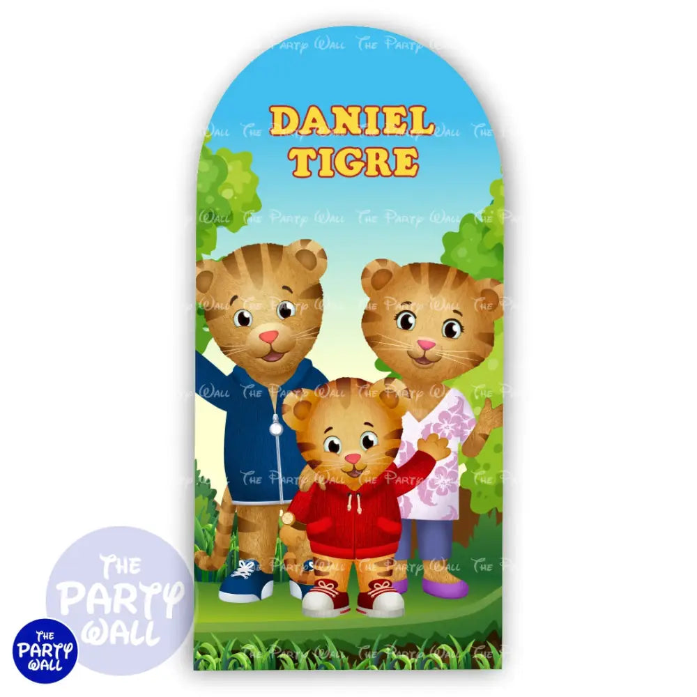 Daniel el Tigre - Funda para mampara de punta redonda o rectangular Mampara de punta redonda