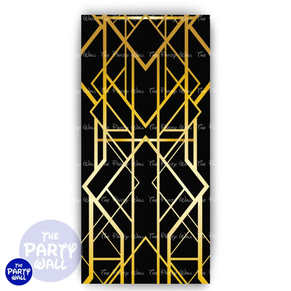 Década de los 20s - Funda para mampara de punta redonda o rectangular Mampara de punta redonda