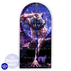 Demon Slayer - Funda para mampara de punta redonda o rectangular Mampara de punta redonda