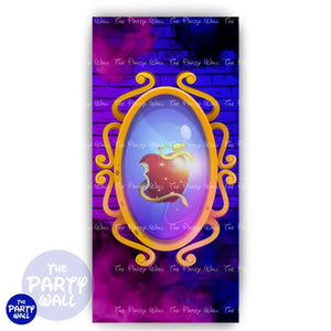 Descendientes - Funda para mampara de punta redonda o rectangular Mampara de punta redonda