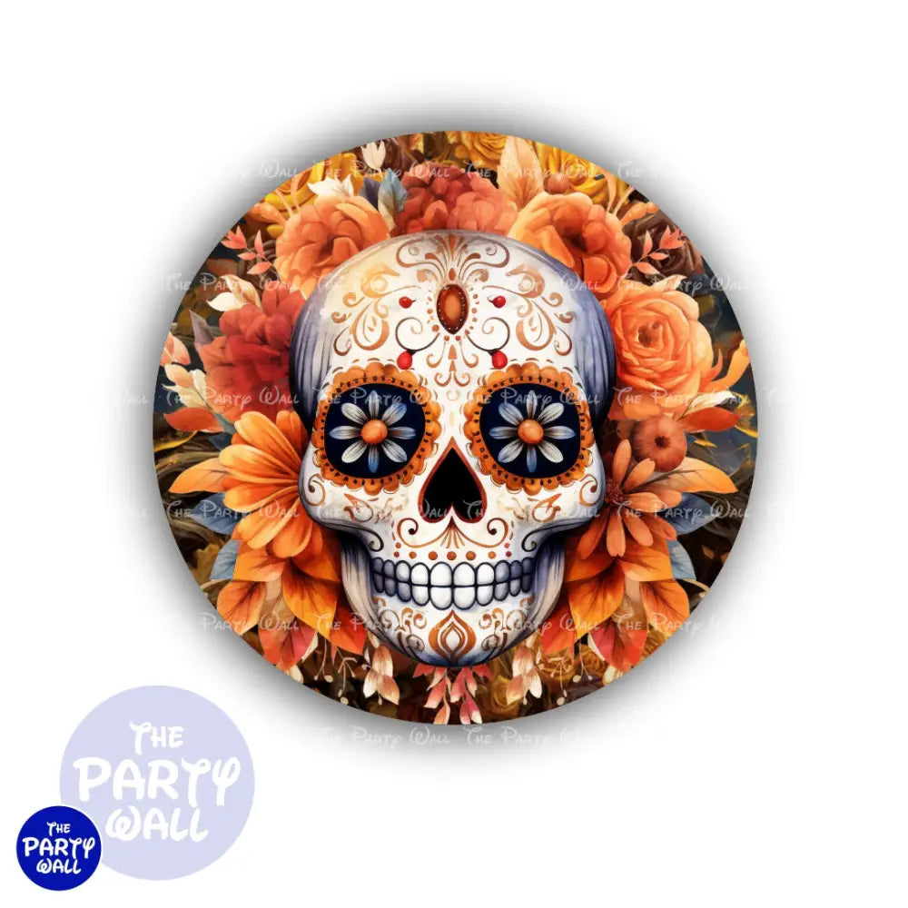 Día de Muertos - Funda para mampara circular Circular
