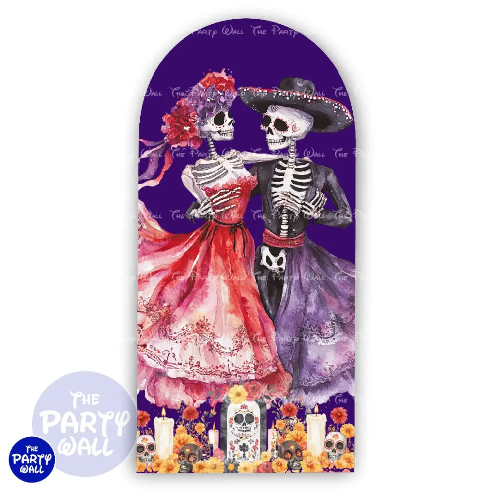 Día de Muertos - Funda para mampara de punta redonda o rectangular Mampara de punta redonda