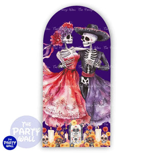 Día de Muertos - Funda para mampara de punta redonda o rectangular Mampara de punta redonda