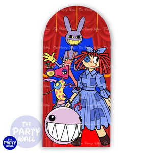 Digital Circus - Funda para mampara de punta redonda o rectangular Mampara de punta redonda