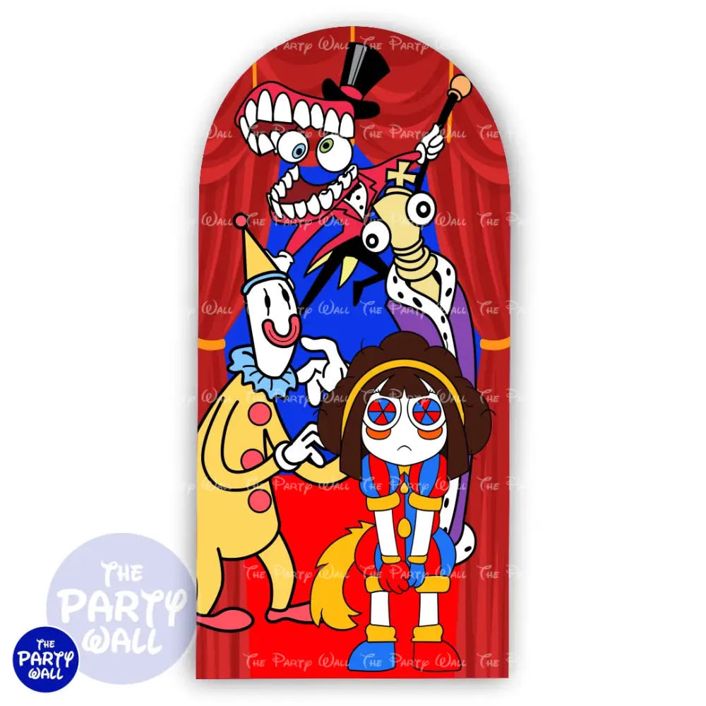 Digital Circus - Funda para mampara de punta redonda o rectangular Mampara de punta redonda