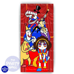 Digital Circus - Funda para mampara de punta redonda o rectangular Mampara de punta redonda