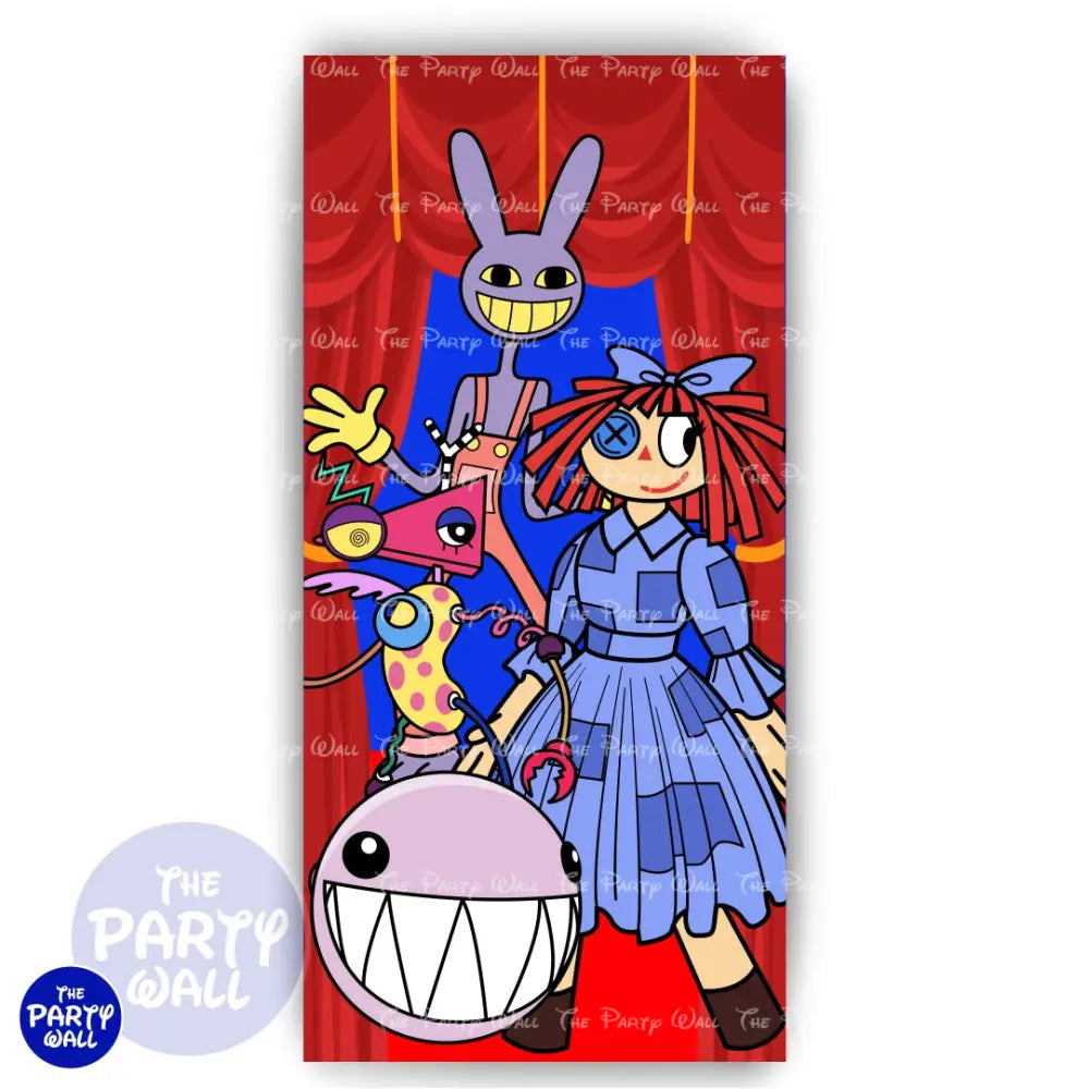 Digital Circus - Funda para mampara de punta redonda o rectangular Mampara de punta redonda