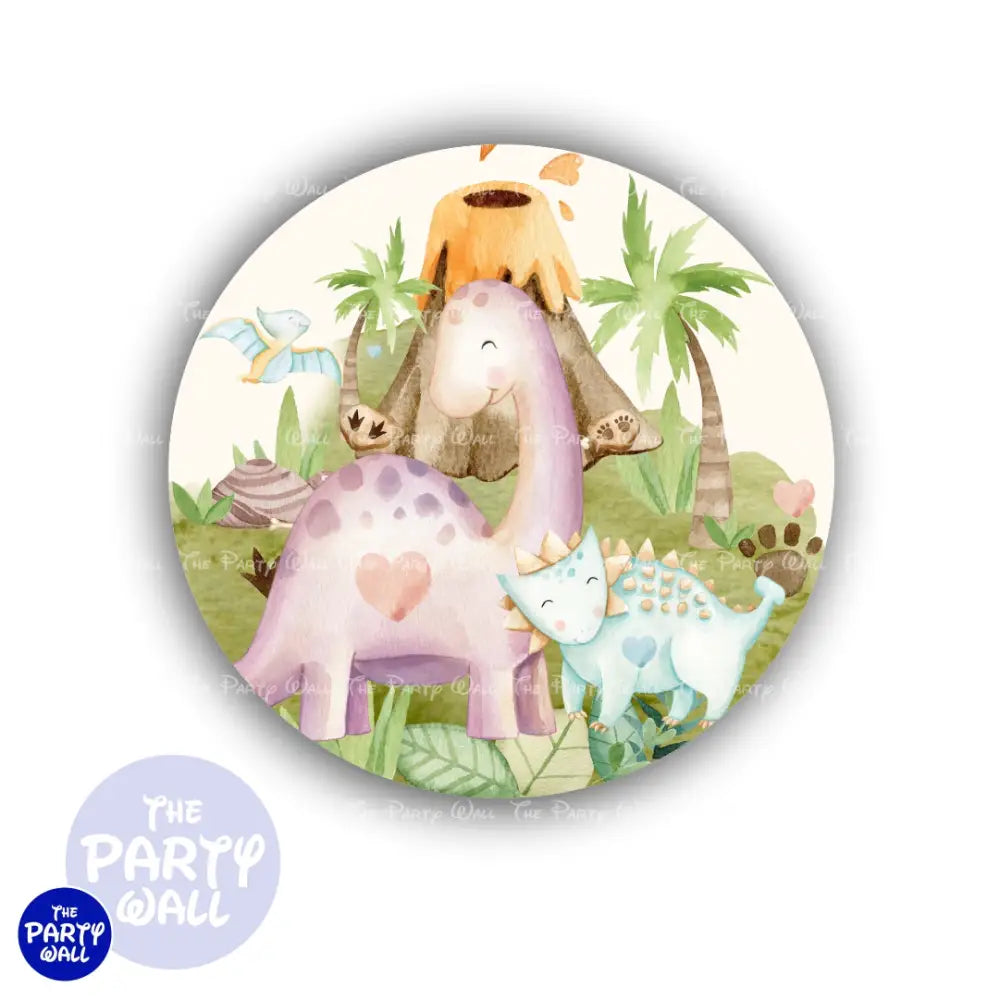 Dinosaurios Cute - Funda para mampara circular Circular