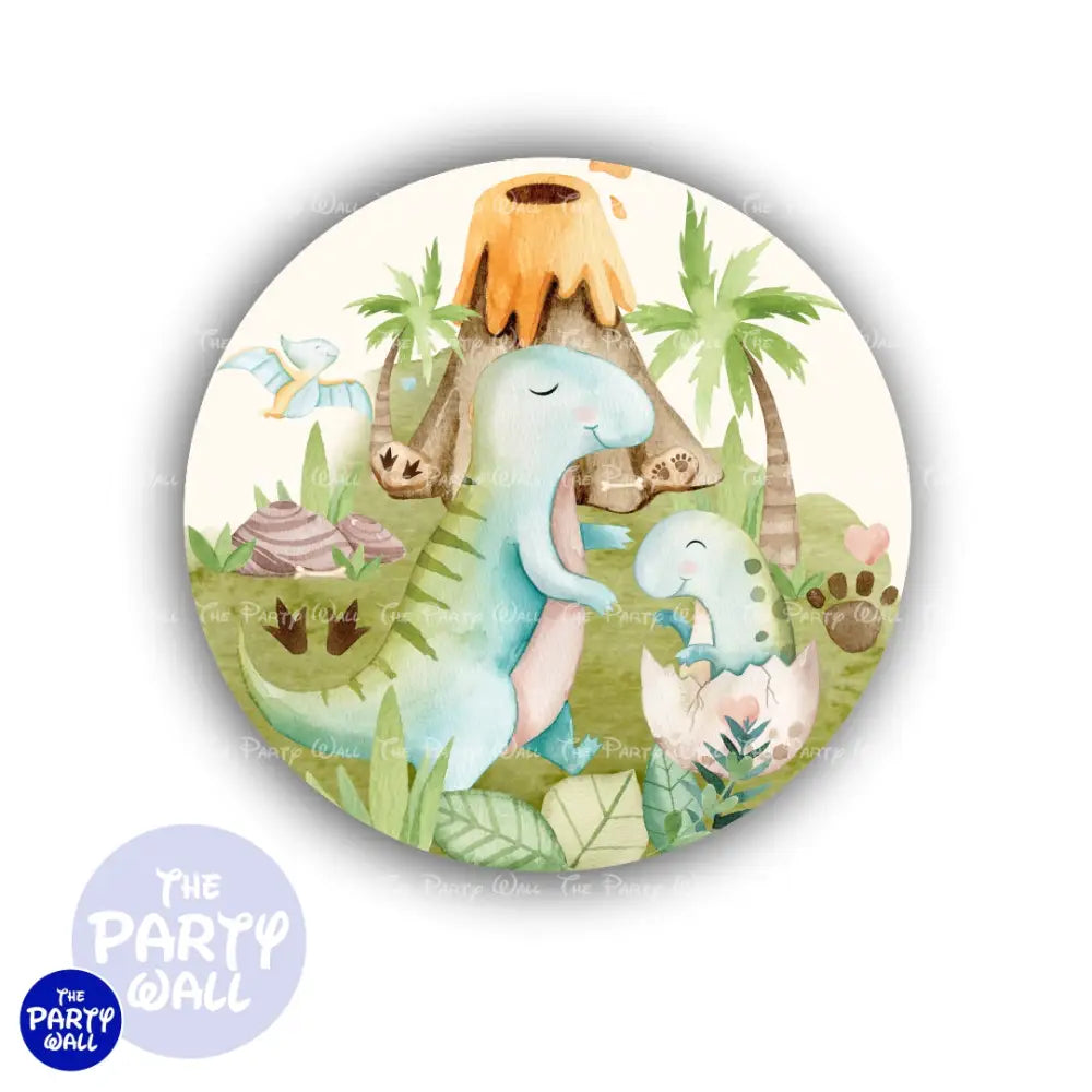 Dinosaurios Cute - Funda para mampara circular Circular