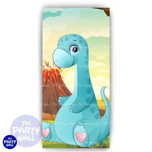 Dinosaurios Cute - Funda para mampara de punta redonda o rectangular Mampara de punta redonda