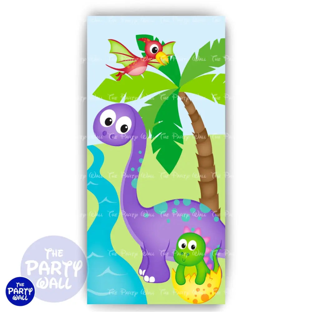 Dinosaurios Cute - Funda para mampara de punta redonda o rectangular Mampara de punta redonda