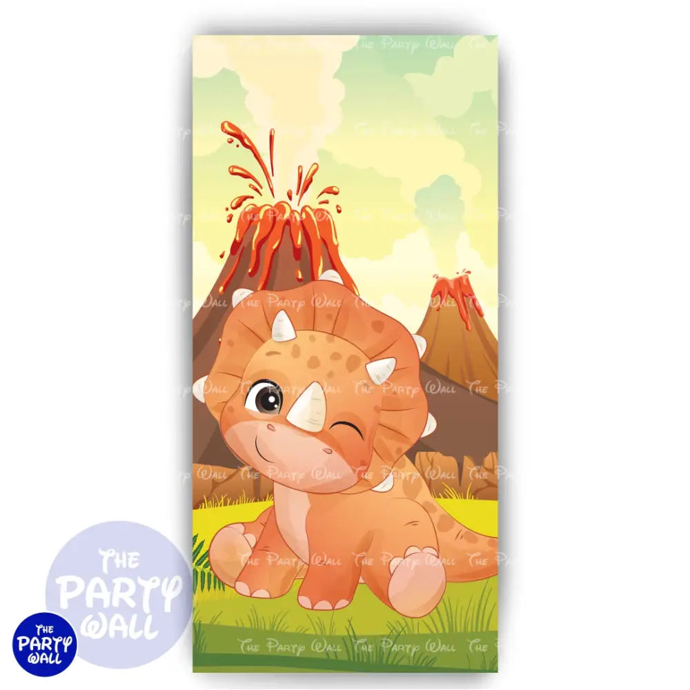 Dinosaurios Cute - Funda para mampara de punta redonda o rectangular Mampara de punta redonda