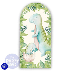 Dinosaurios Cute - Funda para mampara de punta redonda o rectangular Mampara de punta redonda