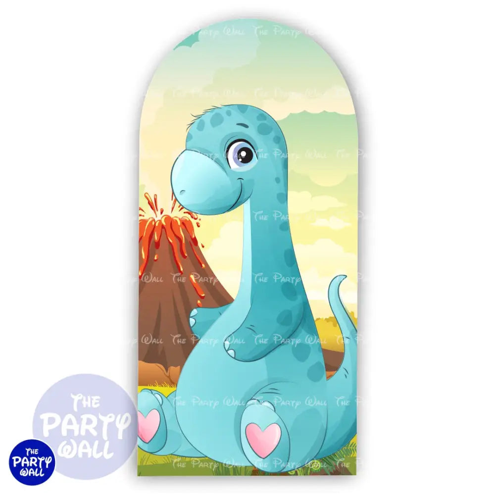Dinosaurios Cute - Funda para mampara de punta redonda o rectangular Mampara de punta redonda