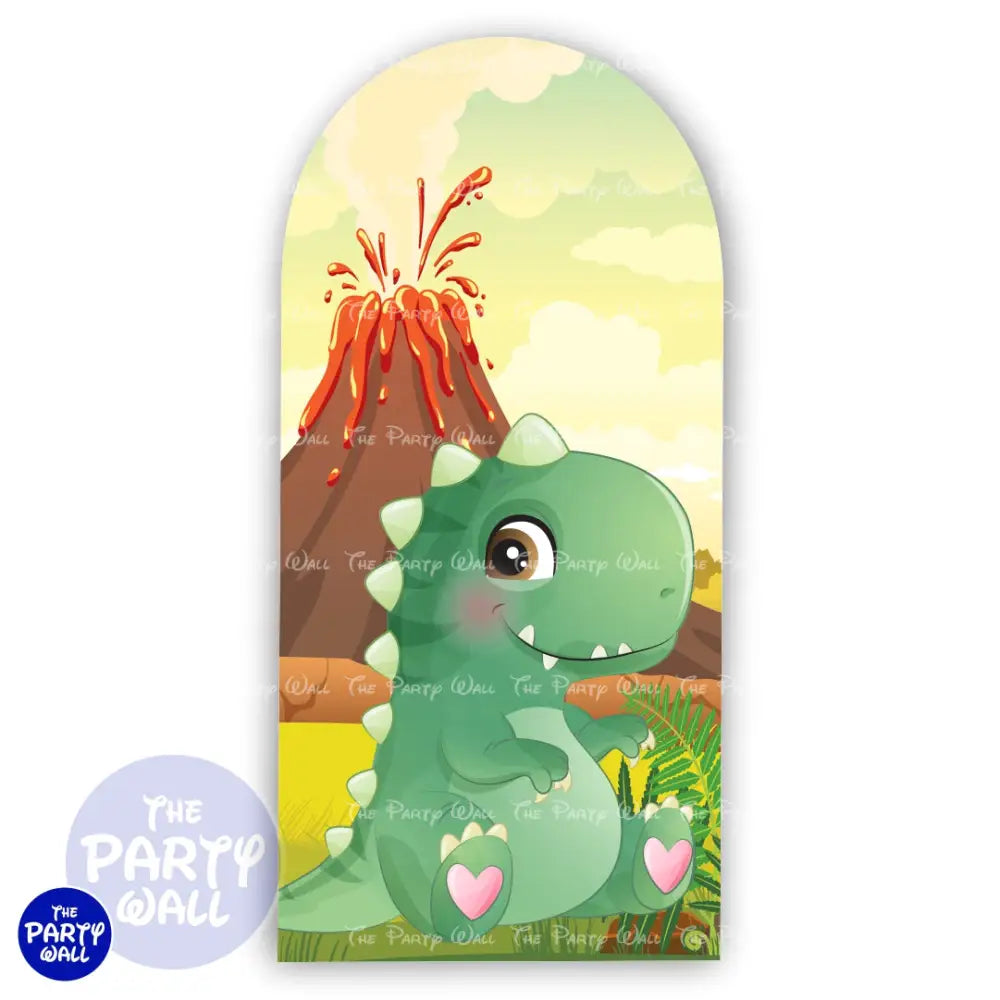 Dinosaurios Cute - Funda para mampara de punta redonda o rectangular Mampara de punta redonda