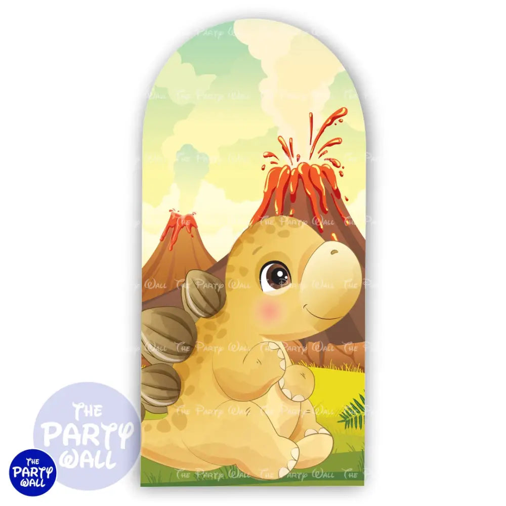 Dinosaurios Cute - Funda para mampara de punta redonda o rectangular Mampara de punta redonda