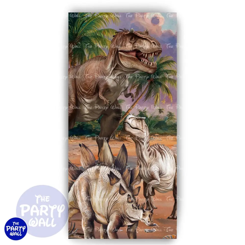 Dinosaurios - Funda para mampara de punta redonda o rectangular Mampara de punta redonda