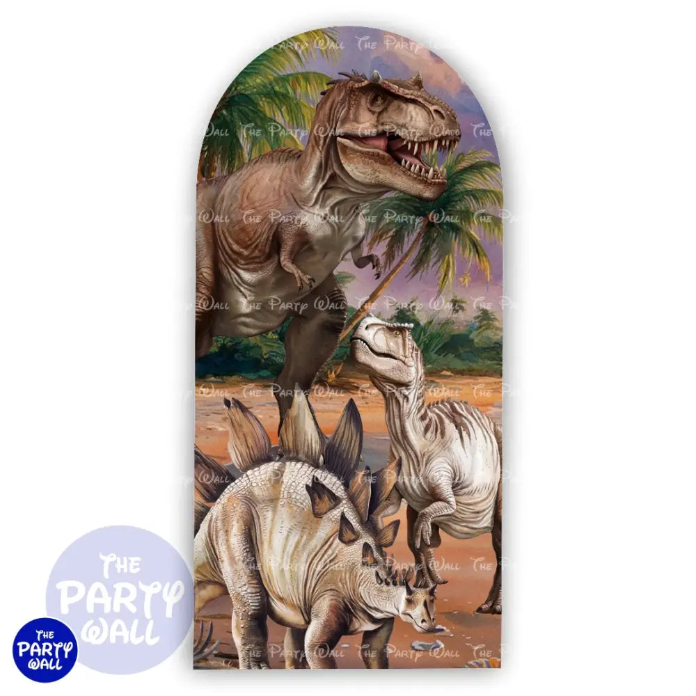 Dinosaurios - Funda para mampara de punta redonda o rectangular Mampara de punta redonda