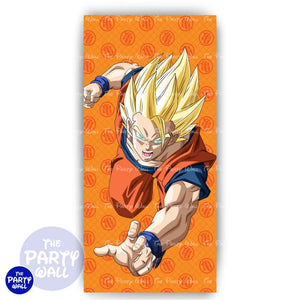Dragon Ball - Funda para mampara de punta redonda o rectangular Mampara de punta redonda
