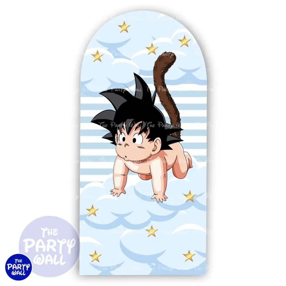 Dragon Ball - Funda para mampara de punta redonda o rectangular Mampara de punta redonda