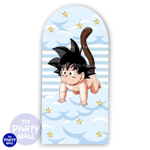 Dragon Ball - Funda para mampara de punta redonda o rectangular Mampara de punta redonda