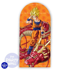 Dragon Ball - Funda para mampara de punta redonda o rectangular Mampara de punta redonda