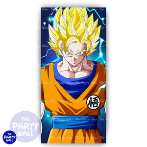 Dragon Ball - Funda para mampara de punta redonda o rectangular Mampara de punta redonda