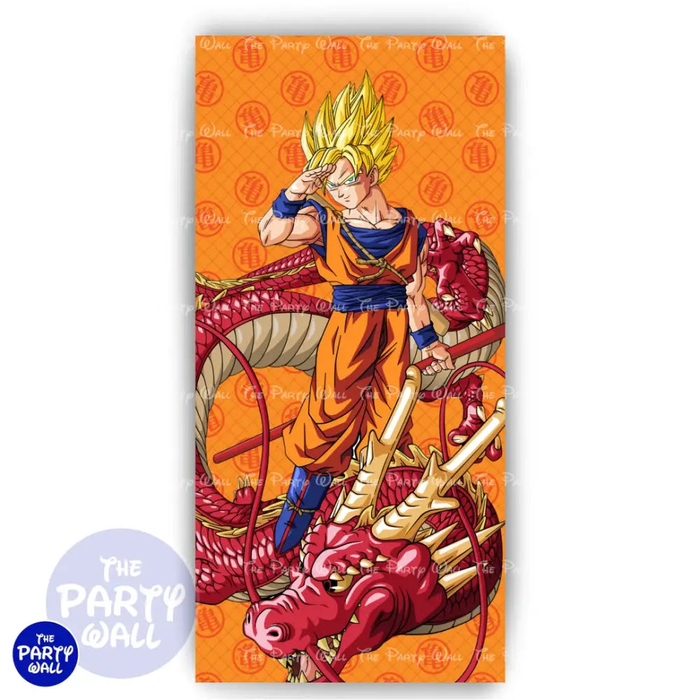 Dragon Ball - Funda para mampara de punta redonda o rectangular Mampara de punta redonda