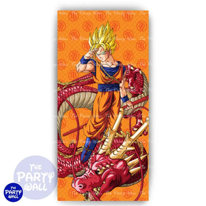 Dragon Ball - Funda para mampara de punta redonda o rectangular Mampara de punta redonda