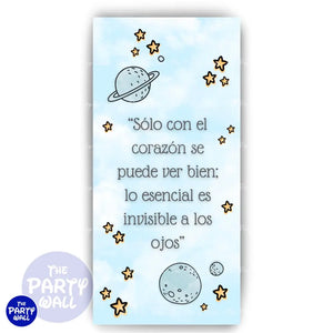 El Principito - Funda para mampara de punta redonda o rectangular Mampara de punta redonda