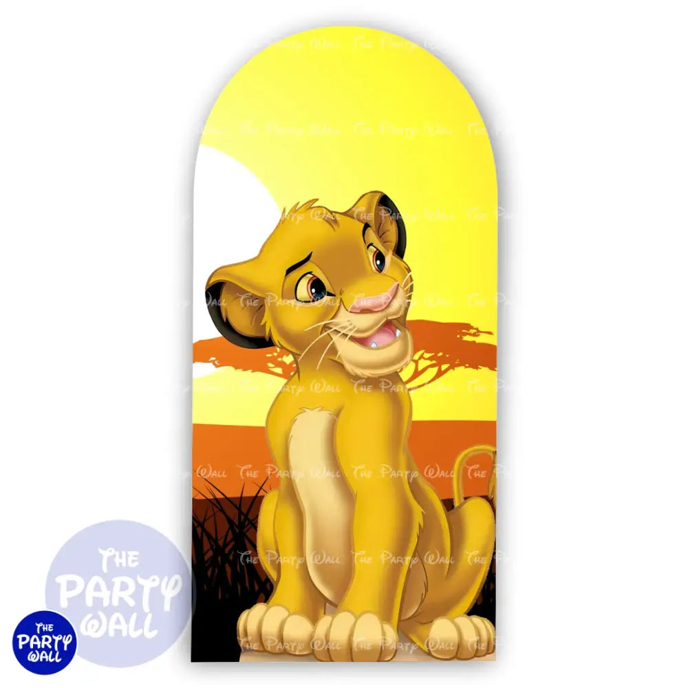 El Rey León - Funda para mampara de punta redonda o rectangular Mampara de punta redonda