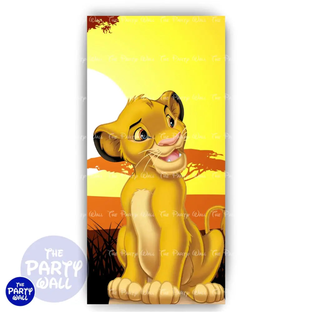 El Rey León - Funda para mampara de punta redonda o rectangular Mampara de punta redonda