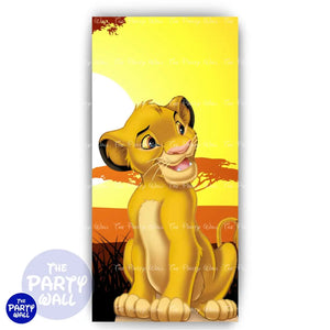 El Rey León - Funda para mampara de punta redonda o rectangular Mampara de punta redonda